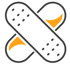 Brand Icons_Black_Outline_Orange_RGB_Bandaid_RGB