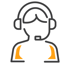 Brand Icons_Black_Outline_Orange_RGB_CustomerService_RGB